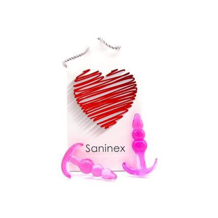SANINEX PLUG INITIATION 3D PLEASURE - ECONOMIC LINE - ROSA - 001