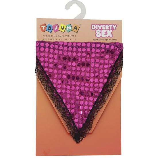 TANGA LENTEJUELAS FUSCIA CHICA - 001 TANGA LENTEJUELAS FUSCIA CHICA - 001