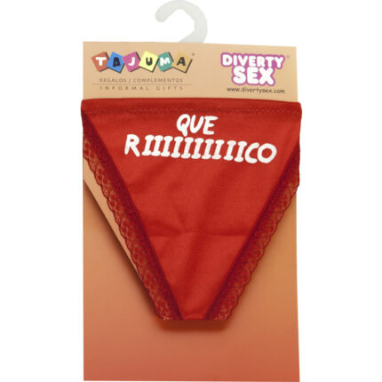 TANGA ROJO CHICA QUE RIIIIIICO - 001