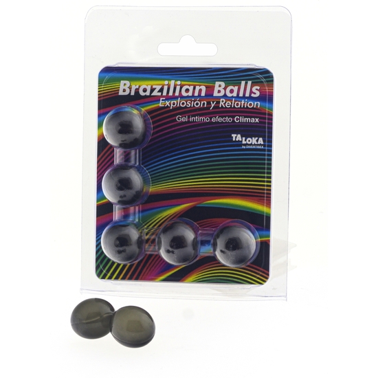 5 BRAZILIAN BALLS EXPLOSION DE AROMAS GEL EXCITANTE EFECTO CLIMAX - 001 5 BRAZILIAN BALLS EXPLOSION DE AROMAS GEL EXCITANTE EFECTO CLIMAX - 001