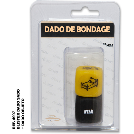 BLISTER DE 2 DADO SADO DE 3 MM X 3 MM + DADO DE OBJETO - 001 BLISTER DE 2 DADO SADO DE 3 MM X 3 MM + DADO DE OBJETO - 001