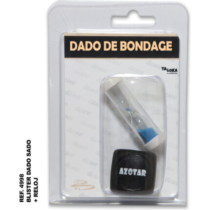BLISTER DE DADO SADO DE 3 MM X 3 MM + RELOJ DE ARENA - 001
