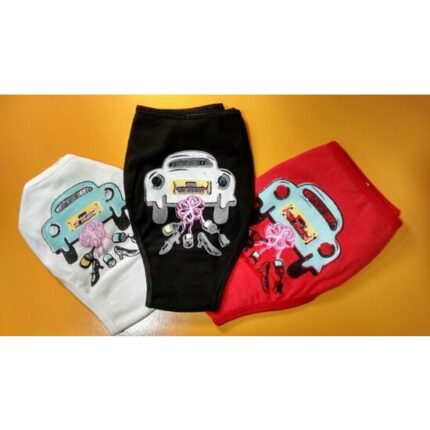 BRAGUITA SEXY DE ALGODÓN JUST MARRIED NEGRO - 001