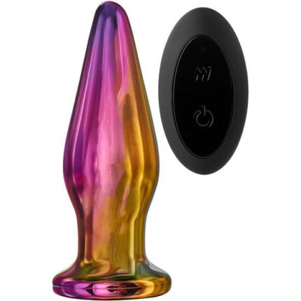 GLAMOUR GLASS REMOTE VIBE TAPERED PLUG - 001