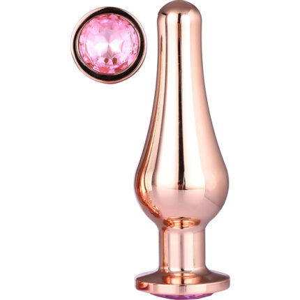 GLEAMING LOVE ROSE GOLD PLEASURE PLUG L - 001