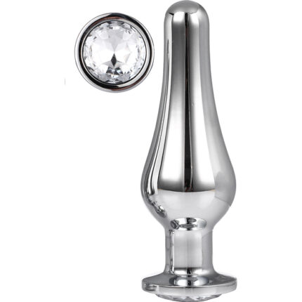 GLEAMING LOVE SILVER PLEASURE PLUG L - 001