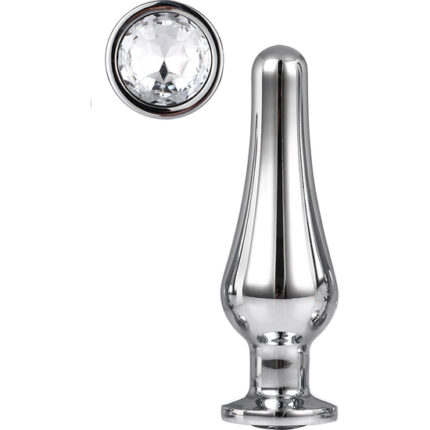 GLEAMING LOVE SILVER PLEASURE PLUG M - 001