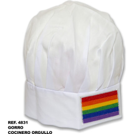 GORRO COCINERO CON BANDERA LGBT - 001