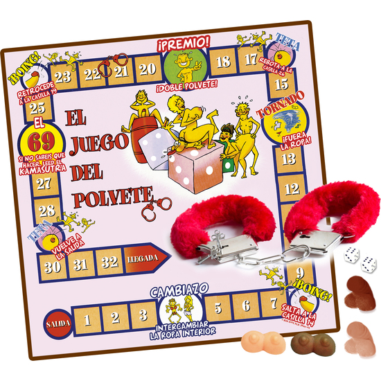 JUEGO POLVETE ESPOSAS POLIAMOR 4 JUGADORES - 001 JUEGO POLVETE ESPOSAS POLIAMOR 4 JUGADORES - 001