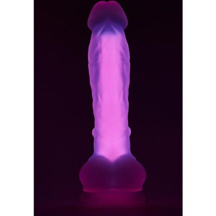 RADIANT PENE GRANDE SILICONA BRILLANTE - ROSA - 001