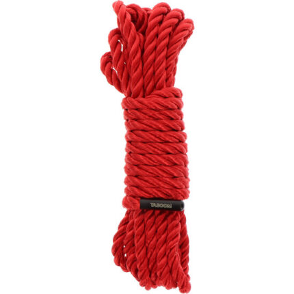 TABOOM CUERDA DE BONDAGE 5 METROS 7 MM - ROJO - 001