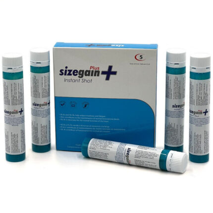 500 COSMETICS - SIZEGAIN PLUS INSTANT SHOT VIGORIZANTE MASCULINO 5 UNIDADES - sexbliss - Foto 1