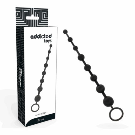 ADDICTED TOYS - ANAL BEADS 29 CM NEGRO - sexbliss - Foto 1