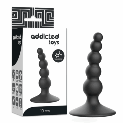 ADDICTED TOYS - ANAL SEXUAL PLUG 10 CM NEGRO - sexbliss - Foto 1
