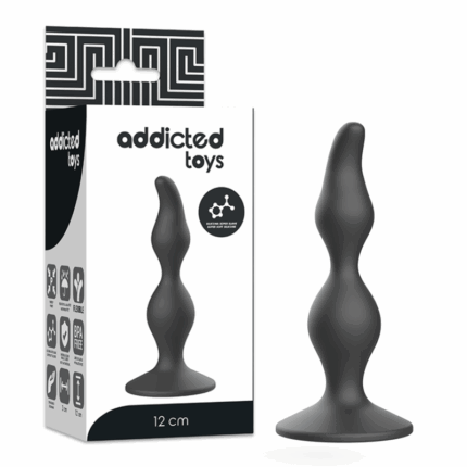 ADDICTED TOYS - ANAL SEXUAL PLUG 12 CM NEGRO - sexbliss - Foto 1