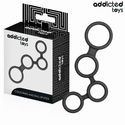 ADDICTED TOYS - ANILLO PARA EL PENE CON DIVISORES PARA TESTÍCULOS - sexbliss - Foto 1