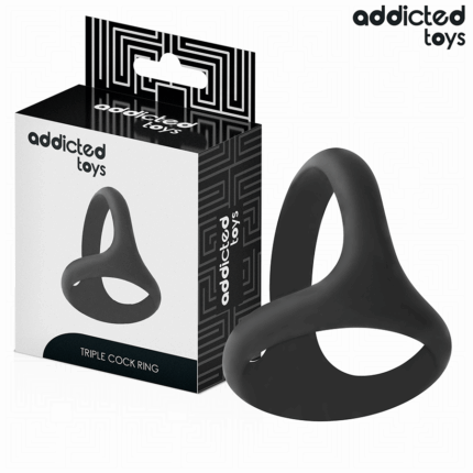 ADDICTED TOYS - ANILLO TRIPLE GRUESO PARA EL PENE - sexbliss - Foto 1