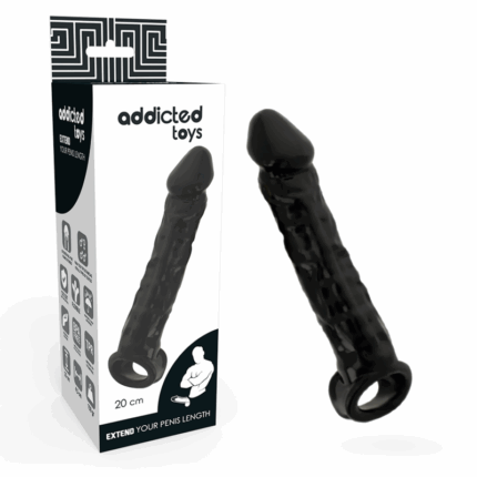 ADDICTED TOYS - EXTENSOR PARA EL PENE NEGRO - sexbliss - Foto 1