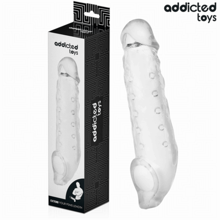 ADDICTED TOYS - FUNDA PARA EL PENE TRANSPARENTE TALLA S 23 CM - sexbliss - Foto 1