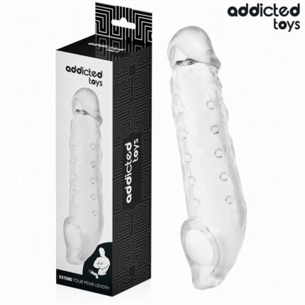 ADDICTED TOYS - FUNDAS PARA EL PENE TRANSPARENTE TALLA M 27 CM - sexbliss - Foto 1