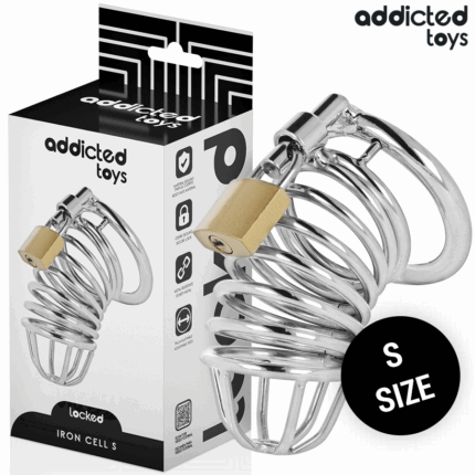 ADDICTED TOYS LOCKED - IRON CELL JAULA PARA PENE DE METAL 4 CM TALLA S - sexbliss - Foto 1