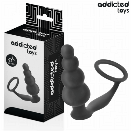 ADDICTED TOYS - PLUG ANAL CON ANILLO SILICONA MODELO 5 - sexbliss - Foto 1