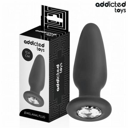 ADDICTED TOYS - PLUG ANAL CON JOYA SILICONA TALLA L 12