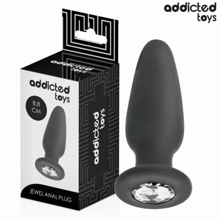 ADDICTED TOYS - PLUG ANAL CON JOYA SILICONA TALLA S 8