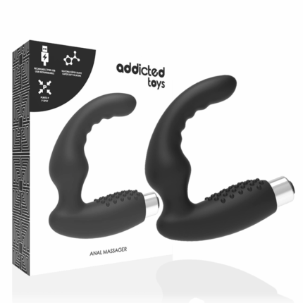 ADDICTED TOYS - VIBRADOR PROSTÁTICO RECARGABLE MODEL 2 - NEGRO - sexbliss - Foto 1