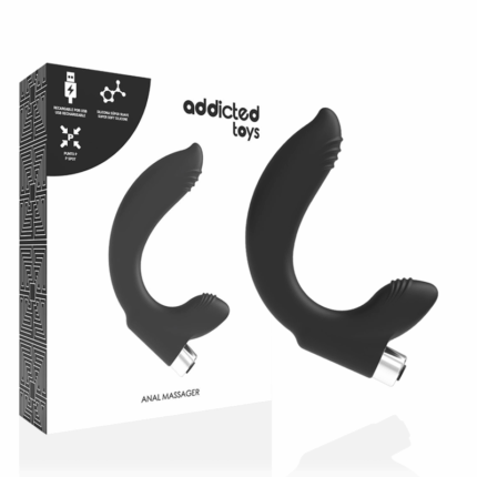ADDICTED TOYS - VIBRADOR PROSTÁTICO RECARGABLE MODEL 7 - NEGRO - sexbliss - Foto 1