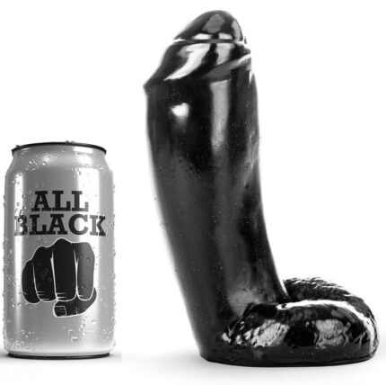 ALL BLACK - DILDO REALÍSTICO 18 CM - sexbliss - Foto 1