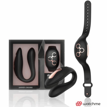 ANNE'S DESIRE - DUAL PLEASURE TECNOLOGÍA WATCHME NEGRO/GOLD - sexbliss - Foto 1