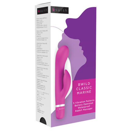 B SWISH - BWILD CLASSIC MARINE RABBIT VIBRATOR CERISE - sexbliss - Foto 1