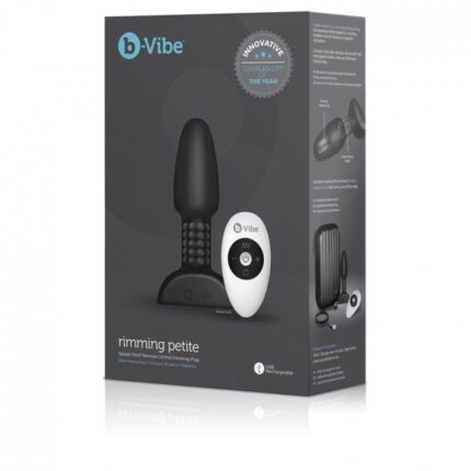 B-VIBE - RIMMING CONTROL REMOTO ANAL PLUG PETITE NEGRO - sexbliss - Foto 1