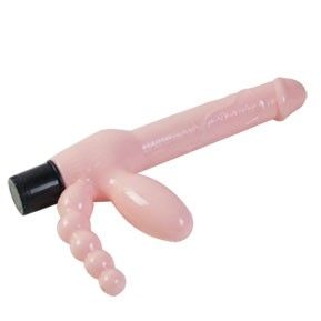 BAILE - ARNÉS SIN CUERDA TPR CON VIBRACIÓN Y ESTIMULACION ANAL 25.4 CM - sexbliss - Foto 1