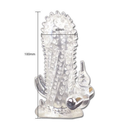 BAILE - BRAVE MAN EXTENSION PENE VIBRADOR RABBIT - sexbliss - Foto 1