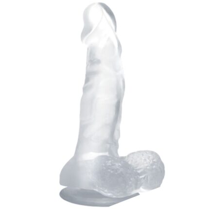 BAILE - DILDO REALÍSTICO CON VENTOSA Y TESTÍCULOS 16.7 CM TRANSPARENTE - sexbliss - Foto 1