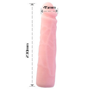 BAILE - DILDO SILICONA TACTO PIEL REALÍSTICO 23 CM - sexbliss - Foto 1