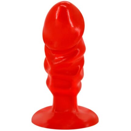 BAILE - PLUG ANAL UNISEX CON VENTOSA ROJO - sexbliss - Foto 1