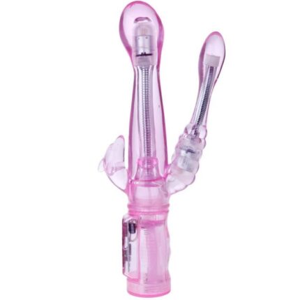 BAILE - VIBRADOR FLEXIBLE CON ESTIMULADOR ANAL - sexbliss - Foto 1