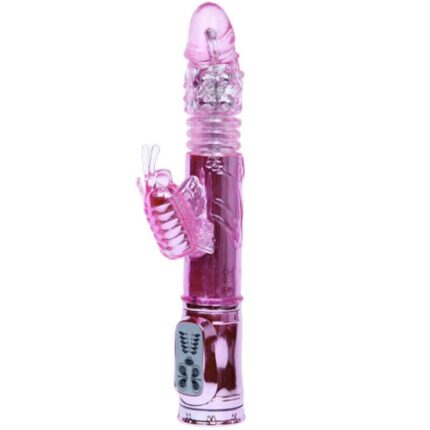 BAILE - VIBRADOR RECARGABLE CON ROTACION Y ESTIMULADOR THROBBING BUTTERF - sexbliss - Foto 1