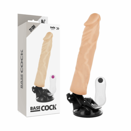 BASECOCK - VIBRADOR REALÍSTICO CONTROL REMOTO NATURAL 21 CM -O- 4 CM - sexbliss - Foto 1