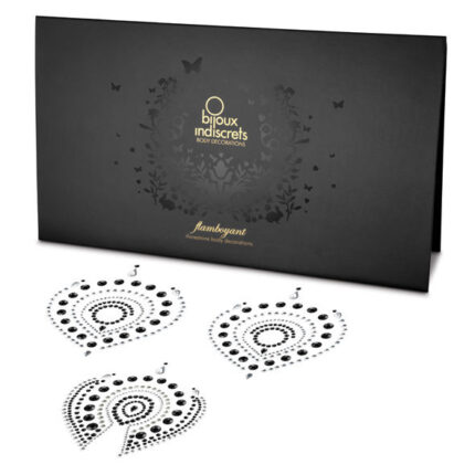 BIJOUX - INDISCRETS FLAMBOYANT NEGRO & PLATA - sexbliss - Foto 1