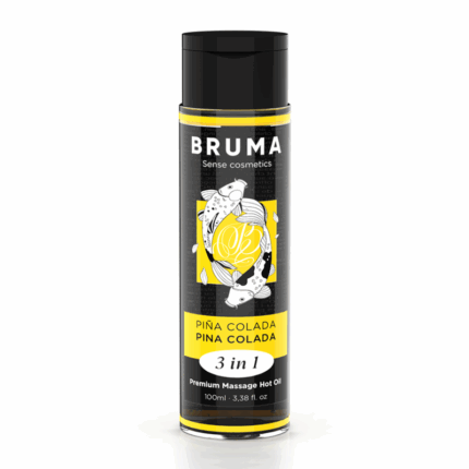 BRUMA - ACEITE DE MASAJE PREMIUM EFECTO CALOR SABOR PIÑA COLADA 3 EN 1 - 100 ML - sexbliss - Foto 1