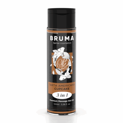 BRUMA - ACEITE DE MASAJE PREMIUM EFECTO CALOR SABOR TARTA AMERICANA 3 EN 1 - 100 ML - sexbliss - Foto 1