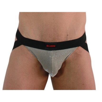 BURN - 001 JOCK BRILLANTE BEIGE / NEGRO S - sexbliss - Foto 1