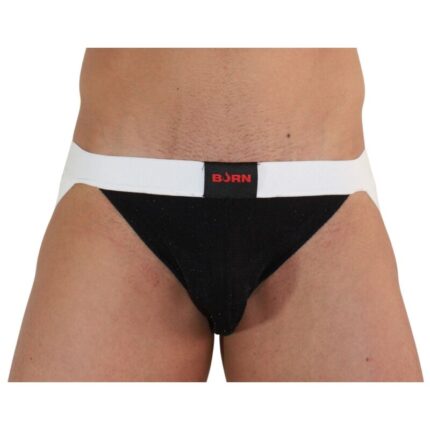 BURN - 004 JOCK BRILLANTE NEGRO / BLANCO XL - sexbliss - Foto 1
