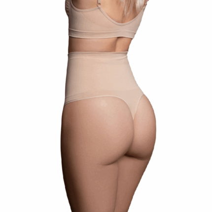 BYE-BRA - FAJA SIN COSTURAS ESTILO TANGA BEIGE TALLA M - sexbliss - Foto 1