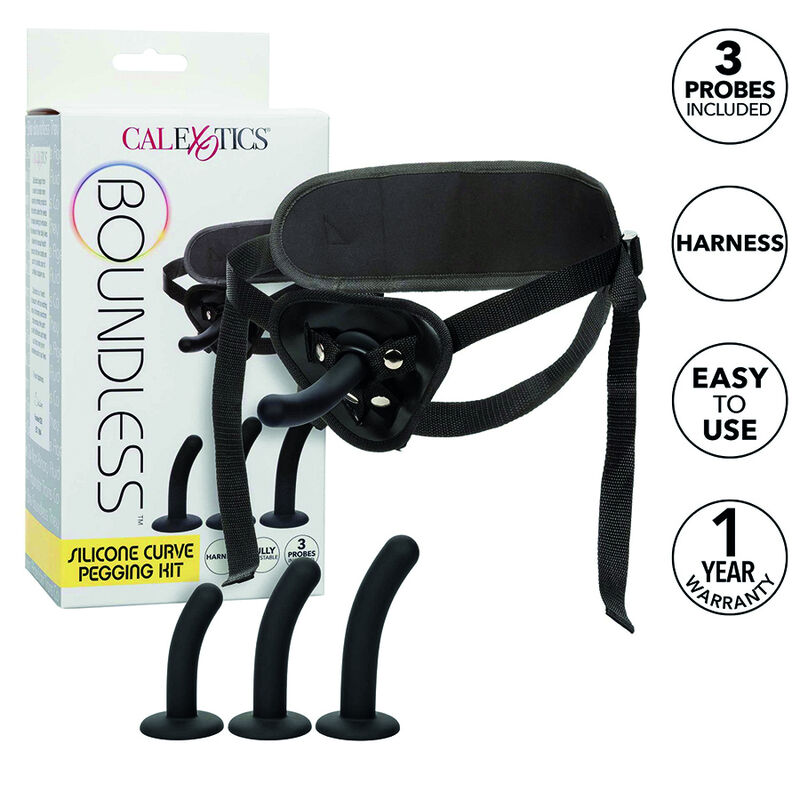 CALEXOTICS - BOUNDLESS KIT ARNÉS SILICONA CURVADO - Foto 1 CALEXOTICS - BOUNDLESS KIT ARNÉS SILICONA CURVADO - sexbliss - Foto 1