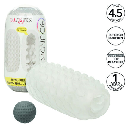 CALEXOTICS - BOUNDLESS STROKER BLANDO REVERSIBLE GRIS - sexbliss - Foto 1